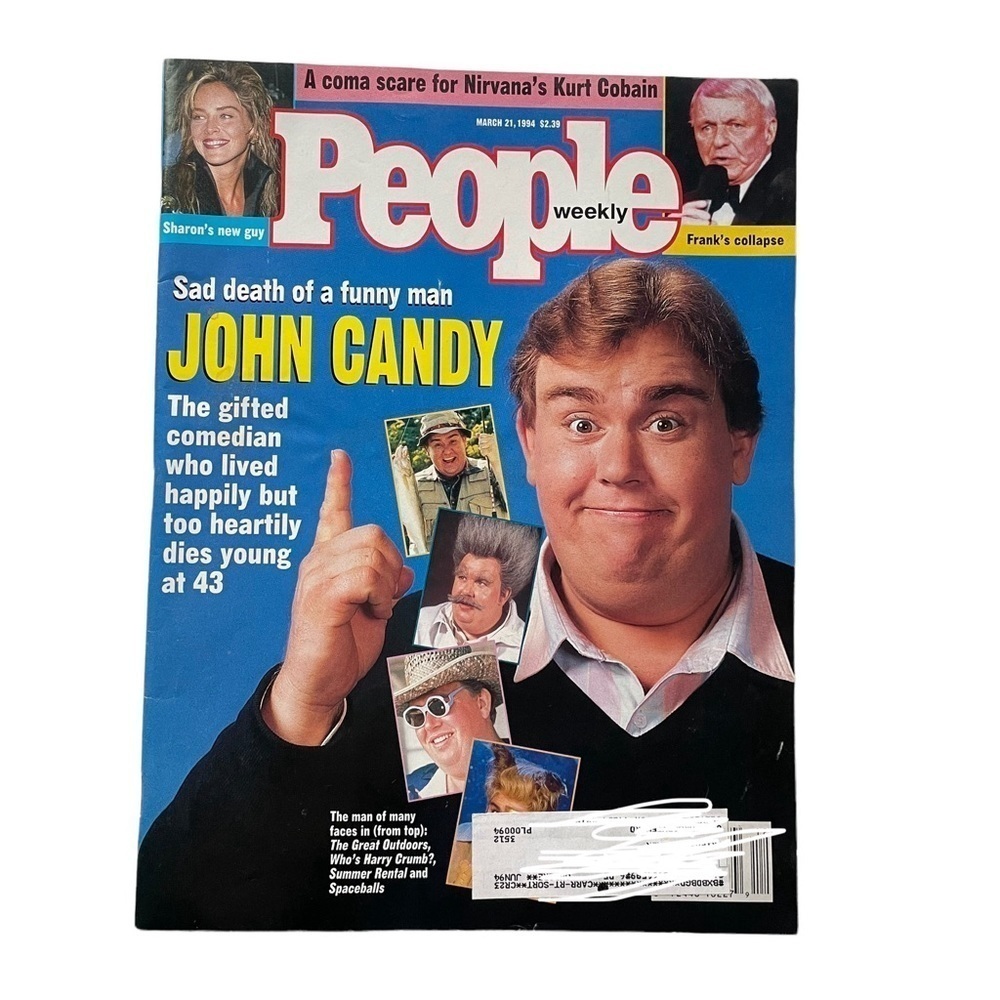 PEOPLE Magazine, March 21, 1994, DEATH OF JOHN CANDY, KURT COBAIN, FRANK SINATRA